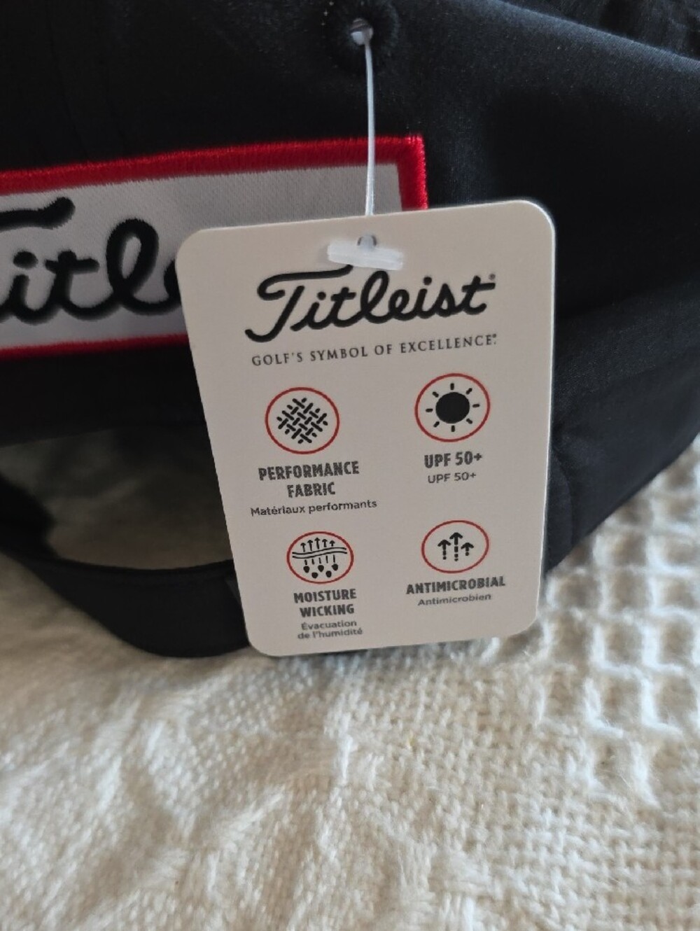 Titleist Black Cap with White Script Logo - Picture 3 of 8